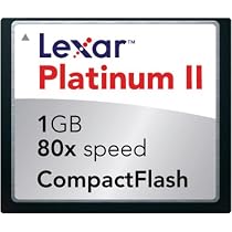 Lexar 1GB Platinum II 80X Compact Flash CF1GB-80-664