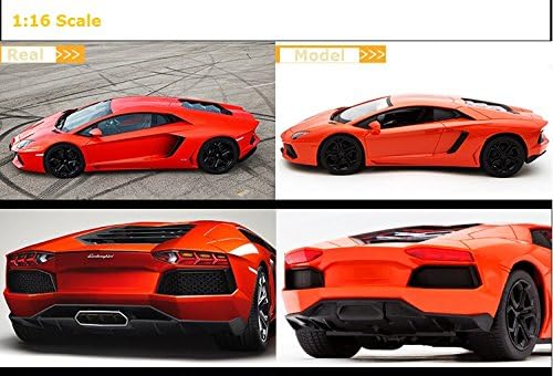 SenX Lamborghini Aventador 1:16 Scale, Gravity /Radio Control RC Vehicle Diecast Model (Colors May Vary)