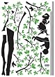 Easy Instant Decoration Wall Sticker Decal - Kids on Tree Swings