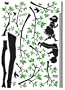 Home Decor Mural Art Wall Paper Stickers-Playing Swing PS58091