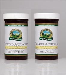Naturessunshine Thyroid Activator Support Thyroid Gland HerbalCombination Supplement 100 Capsules (Pack of 2)