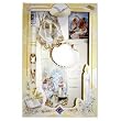 Boy's Baptism Gift Set in English with Candle, Handkerchief, Rosary, Missal, Shell, and Keepsake
