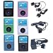 (5 in 1)silicone Skin for Sandisk Sansa Fuze 2 Gb 4 Gb 8 Gb Mp3 Player + Screen Protector for Sansa Fuze + Car Charger + Travel Charger + Retractable Cable for Sansa Fuze Image
