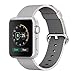 Apple Watch Series 2 Series 1 Woven Nylon band, Aokay Fine Woven Comfortable Durable Nylon Bracelet Strap Replacement Wrist Band for iWatch (38mm-Pearl)