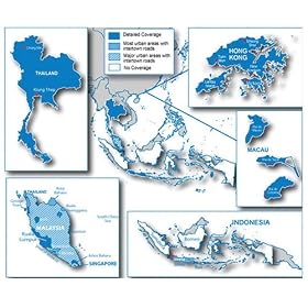 Garmin City Navigator Southeastern Asia for Detailed Maps of Singapore, Malaysia, Thailand, Indonesia, Hong Kong, and Macau (microSD/SD Card)