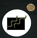 3 button / pin printed with crawler, worms, night, earthworm, bugs, cartoon