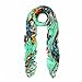 Premium Sunflower Print Fashion Scarf Wrap, Mint