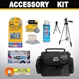 Deluxe Accessory Kit with Case + Compact Tripod + DB ROTH Bonus Kit for All Canon PowerShot A470, A460, A550, A560, A570 IS, A580, A590 IS, A630, A650 IS, A710 IS, A720 IS, G7, G9, S5 IS, SD1000, SD1100 IS, SD750, SD770 IS, SD790 IS, SD850 IS, SD870 IS, SD890 IS, SD950 IS, SX100 IS, TX1 Digital Cameras