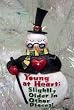 "Young at Heart" Funny Snowman Christmas Ornament #W3812