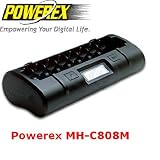 MH-C808M - Ultimatives Ladeger�t f�r AA/AAA/C/D / Mikroprozessorgesteuertes Schnell-Ladeger�t f�r f�r 1-8 NiMH-/NiCd-Akkus des Typs Mignon / Micro / Baby / Mono.von "Powerex"