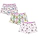Antion Girl's 3-7T Cotton 3 Cartoon Boyshorts Underwear(Pack Of 3)