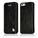 iPhone SE Case, Jisoncase iPhone SE 5S 5 Leather Case Cover Book Folio Style Magnetic Flip Case for Apple iPhone SE/iPhone 5S 5- Black (JS-ISE-01M10)