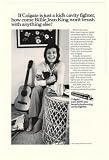 1973 Billie Jean King Photo Colgate Toothpaste Print Ad (19381)