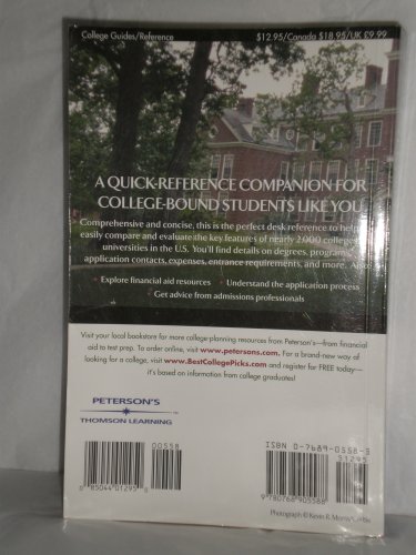 College and University Almanac 2002 (Peterson's College & University Almanac)