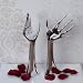 2 DESIGN JEWELLERY HANDS BAM decoration ring hand stand box silver