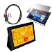 Premium Black Leather Case + 2 Packs Of Clear Screen Protect
