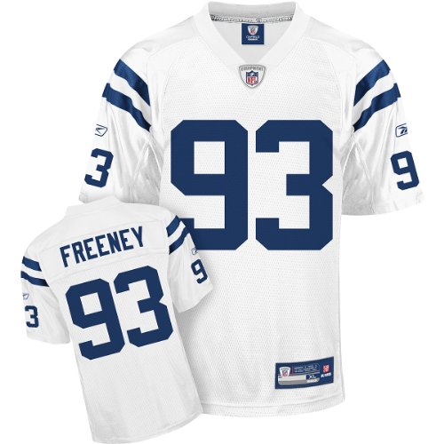 Reebok Indianapolis Colts Dwight Freeney Replica White Jersey Large