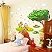 Gadfly- Peel & Stick Nursery/Baby Wall Sticker Decal (Tree Clouds and Winnie)