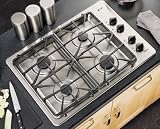GE Profile JGP933 30 Gas Cooktop, PowerBoil Burner, DeepRecessed Cook