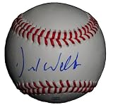 David Wells Autographed ROLB Baseball, New York Yankees, Baltimore Orioles, Toronto Blue Jays, Proof Photo of David Signing for Us.