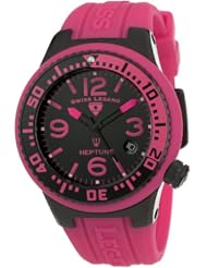 Swiss Legend Womens 11044P-BB-01-PKB Neptune Black Dial Hot Pink Silicone Watch