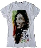Bob Marley Love Peace Hope Smile Junior White T-shirt