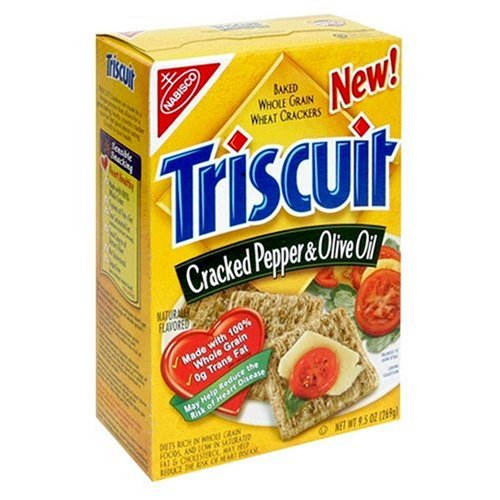 Triscuit Cracked Pepper & Olive Oil, 9.5-Ounce Boxes (Pack of 6) by Olive Oil
