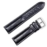 Breitling Style Matte Alligator Grain Watchband Black 26mm Watch band - by deBeer