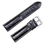 Breitling Style Matte Alligator Grain Watchband Black 18mm Watch band - by deBeer
