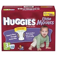 View ratings for Huggies Little Movers Diapers, Size 3, 124-Count