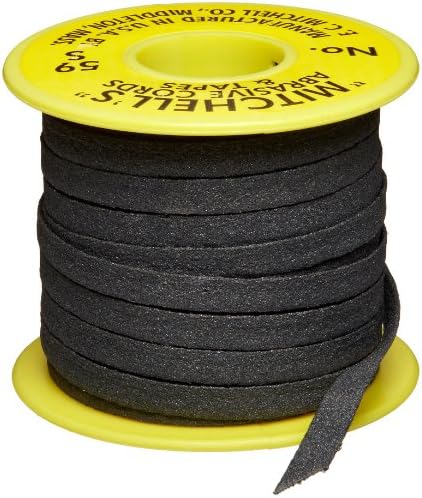 Mitchell Abrasives 59-S Flat Abrasive Tape, Silicon Carbide 150 Grit 1/4" Wide x 50 Feet