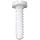 PTFE Machine Screw, Pan Head, Slotted Drive