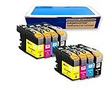 Inkjetcorner 8 Pack Compatible Ink Cartridges Combo + Chip for Brother LC203 LC203XL MFC-J4320DW MFC-J4420DW MFC-J4620DW MFC-J5520DW MFC-J5620DW MFC-J5720DW