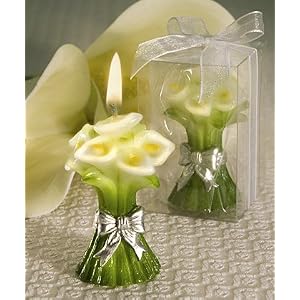 Calla Lily Shaped Candle Wedding Favors, 36