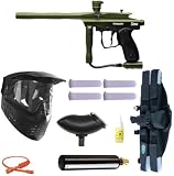 Spyder Sonix Paintball Gun 4+1 9oz MEGA Set - Olive