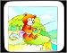 Decorated Mouse Pad with fisherman