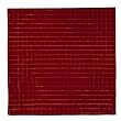 Durable Hand Woven 100% Cotton Gold and Red Plaid Tablecloth 60x60 Inches