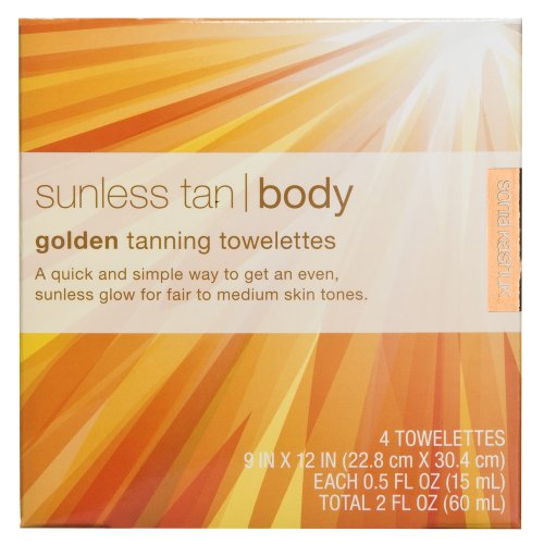 Sonia Kashuk Self-Tanning Towelettes for Body - 4 Pack Golden