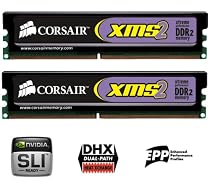 CORSAIR XMS2 2GB ( 2 X 1GB ) PC2-6400 800MHz 240-pin DDR2 CL5 Dual Channel Desktop Memory Kit - TWIN2X2048-6400