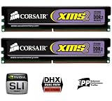 Corsair TwinX 2x1GB CL5 mit 5-5-5-18 XMS DDR2-800 Arbeitsspeicher