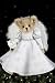 Serafina Snowfall Angel Christmas Tree Topper by Bearington