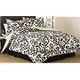 Black/White Zeus Comforter Set - King