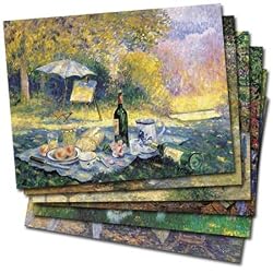 Al Fresco - Box Set of 12 Assorted Greeting Cards and Patterned Envelopes