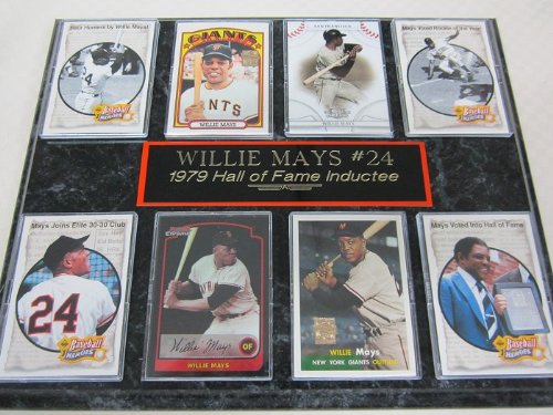 San Francisco Giants Willie Mays 8 Card Plaque