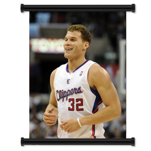 Blake Griffin Los Angeles Clippers Dunk Fabric Wall Scroll Poster (16" x 21") Inches