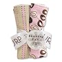 Trend Lab Willow Pink Set of 4 Burps