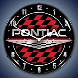 Pontiac GTO Logo Lighted Wall Clock
