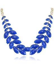 Cabochon Fern Statement Necklace, 20.5"+3" Extender