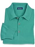 Paul Fredrick Mens Pima Cotton Polo-Collar Sweater