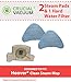 Think Crucial Replacement for Hoover Hard Water Filter & Steam Mop Pad Fits WH20200 & WH20300 Steam Mops, Compatible with Part # WH01000 & 440001633, Washable & Reusable